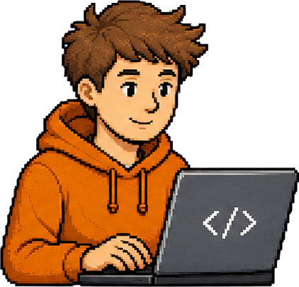 Coder working on a laptop